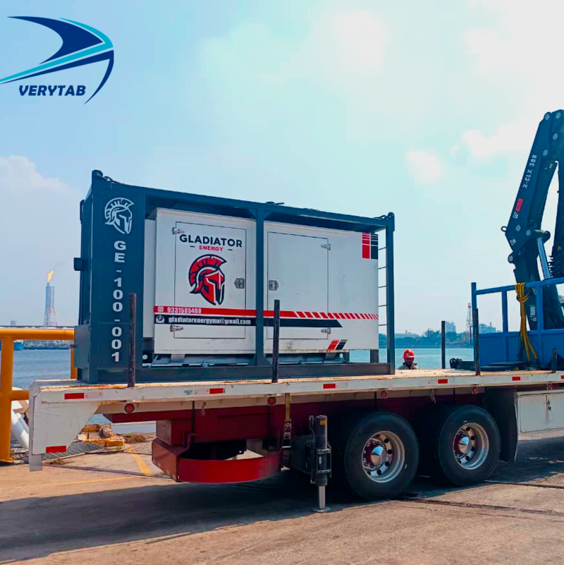 Entrega de generador de energía en muelle #dos bocas